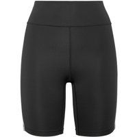 High-Waist Biker-Shorts mit Kontrastpaspeln