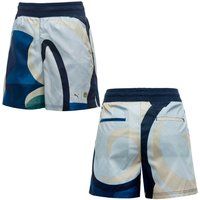 Trainingsshorts mit abstraktem Grafikmuster