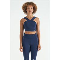 Sportliches Crop-Top mit V-Ausschnitt