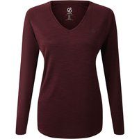 Langarm-Funktionsshirt mit V-Ausschnitt