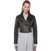 Kurze Vintage Brando Bikerjacke