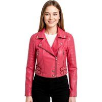 Kurze Lederjacke im Brando-Stil