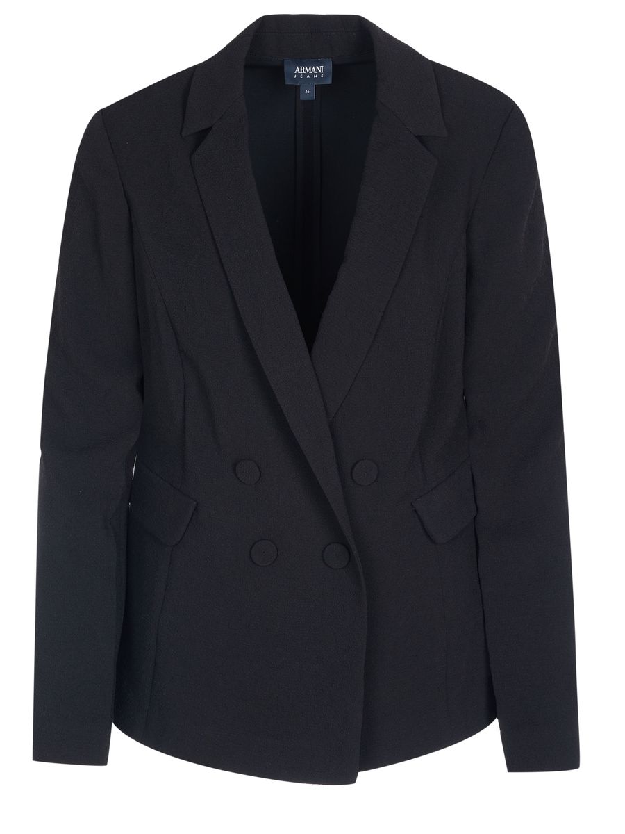 Zweireihiger Blazer mit Pattentaschen