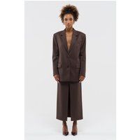 Oversize-Blazer mit Knöpfen am Rücken