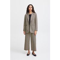 Loose Fit Oversize-Blazer mit Muster