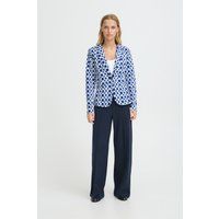 Taillierter Blazer mit geometrischem Muster