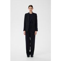 Einreihiger Strukturierter Blazer mit Revers