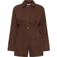 Taillierter Longline-Blazer mit Hemdkragen