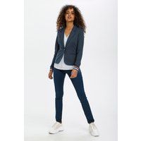 Blazer mit sportlichen gestreiften Bündchen