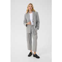 Lockerer Nadelstreifen-Blazer aus Wollmischung