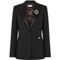 Glamouröser Boyfriend-Blazer mit Kristallverzierung