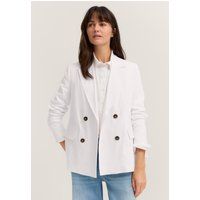 Zweireihiger Blazer aus Leinenmischung