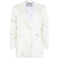 Cady-Blazer mit Raffärmeln und Spitzrevers
