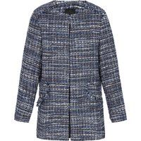 Elegante Bouclé-Jacke mit Rundhalsausschnitt