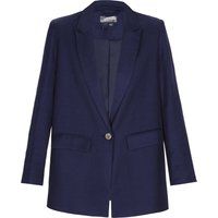 Oversize-Blazer mit Reverskragen und Einknopf-Verschluss