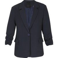 Einreihiger Blazer mit gerafften Ärmeln