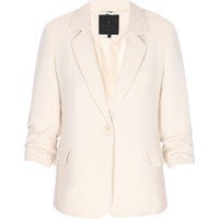 Eleganter Einreiher-Blazer mit Raffärmeln