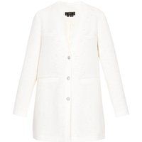 Longline Tweed-Blazer mit Pailletten