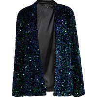 Glitzernder Mehrfarbiger Pailletten Party Blazer