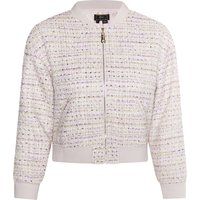 Bouclé-Blouson mit Metallic-Effekt