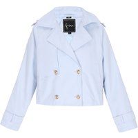 Zweireihige Kurzjacke im Trench-Stil