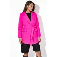 Kurzer Blazer mit Schalkragen und Gürtel