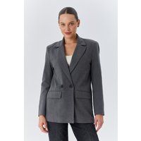 Klassischer zweireihiger langer Blazer