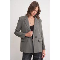 Zweireihiger Longline-Blazer mit Revers