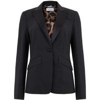 Einreihiger Blazer mit Totenkopf-Verzierung