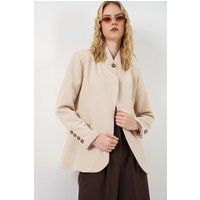 Oversized-Blazer mit Schalkragen