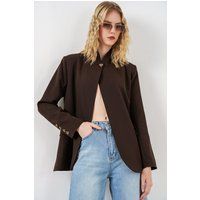 Übergroßer Blazer mit Schalkragen