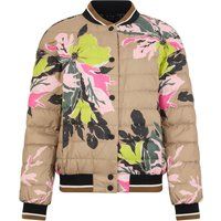 Wendbare Stepp-Bomberjacke mit Blumenmuster