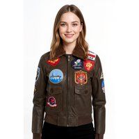 Bomberjacke mit Military-Patches
