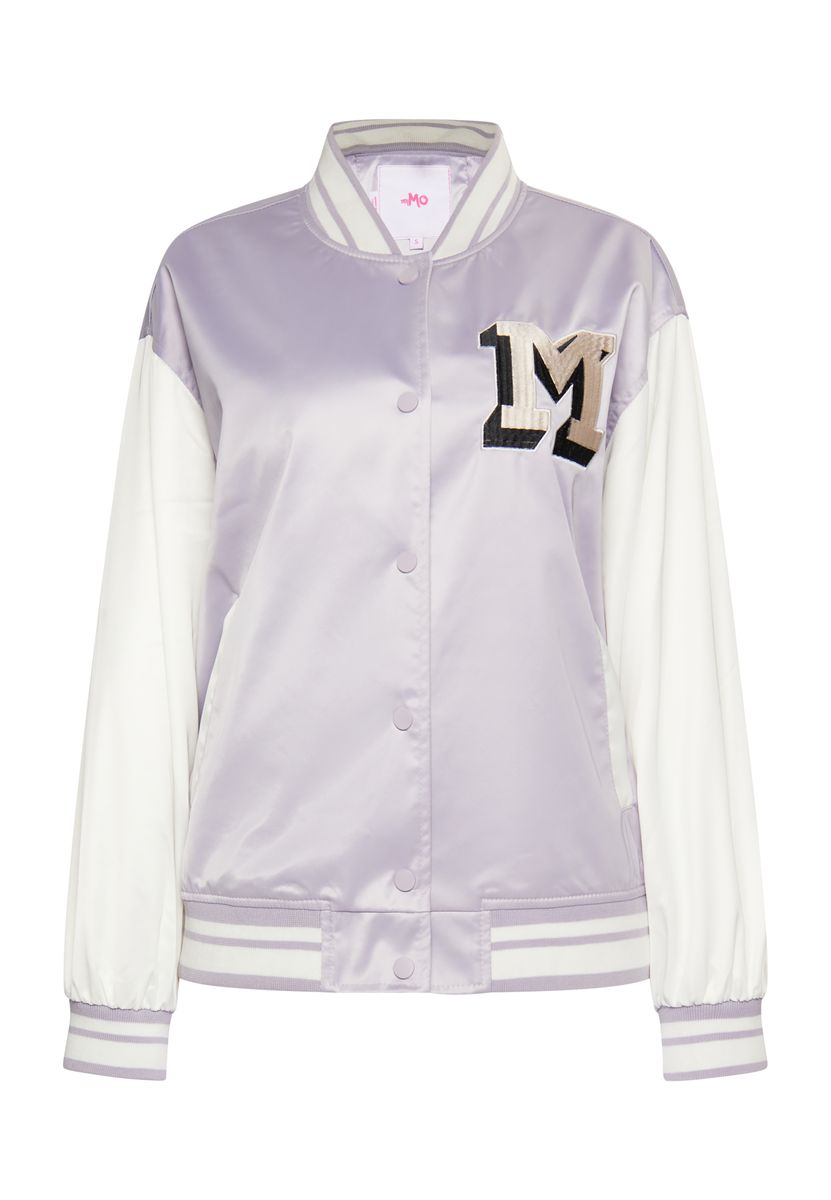 Satinierte Varsity Bomberjacke