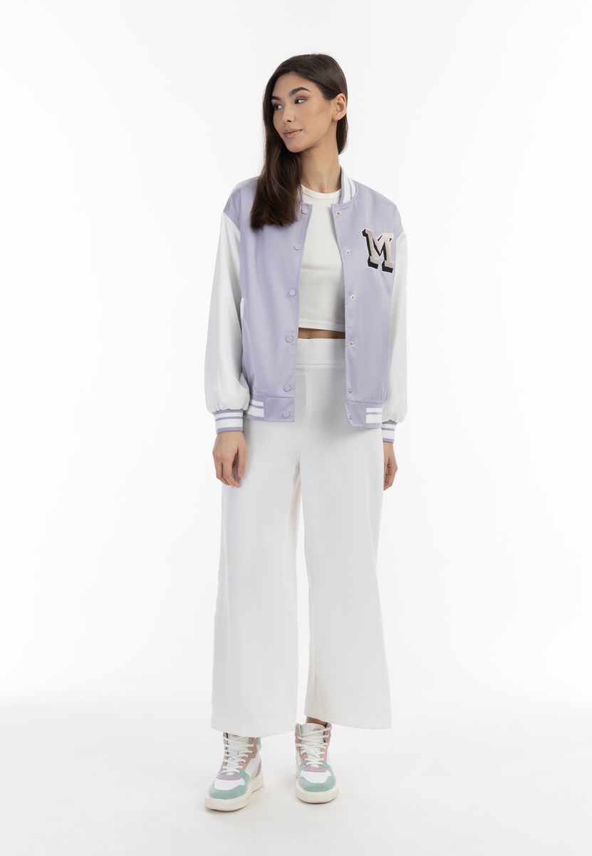 Satinierte Varsity Bomberjacke