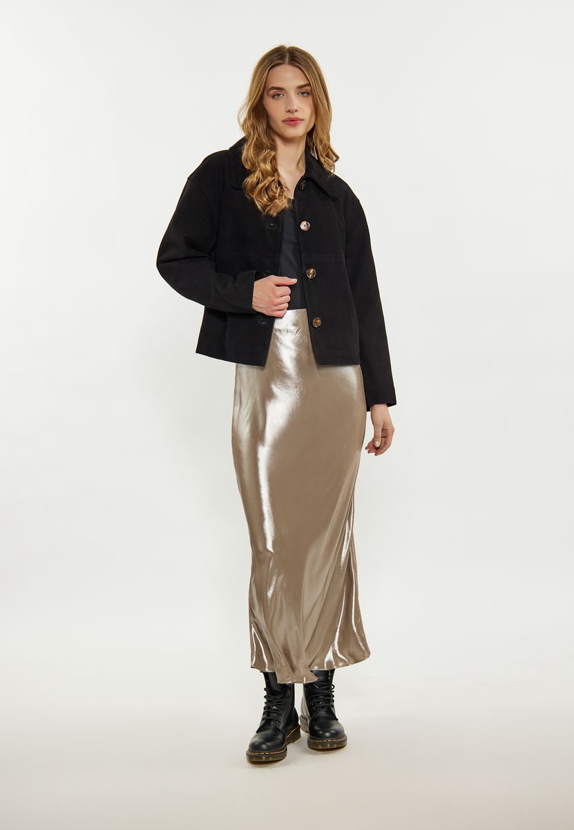 Elegante Kurzjacke aus Wildleder mit Gürtel