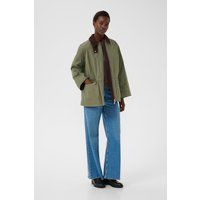 Oversized Utility-Jacke mit Cordkragen