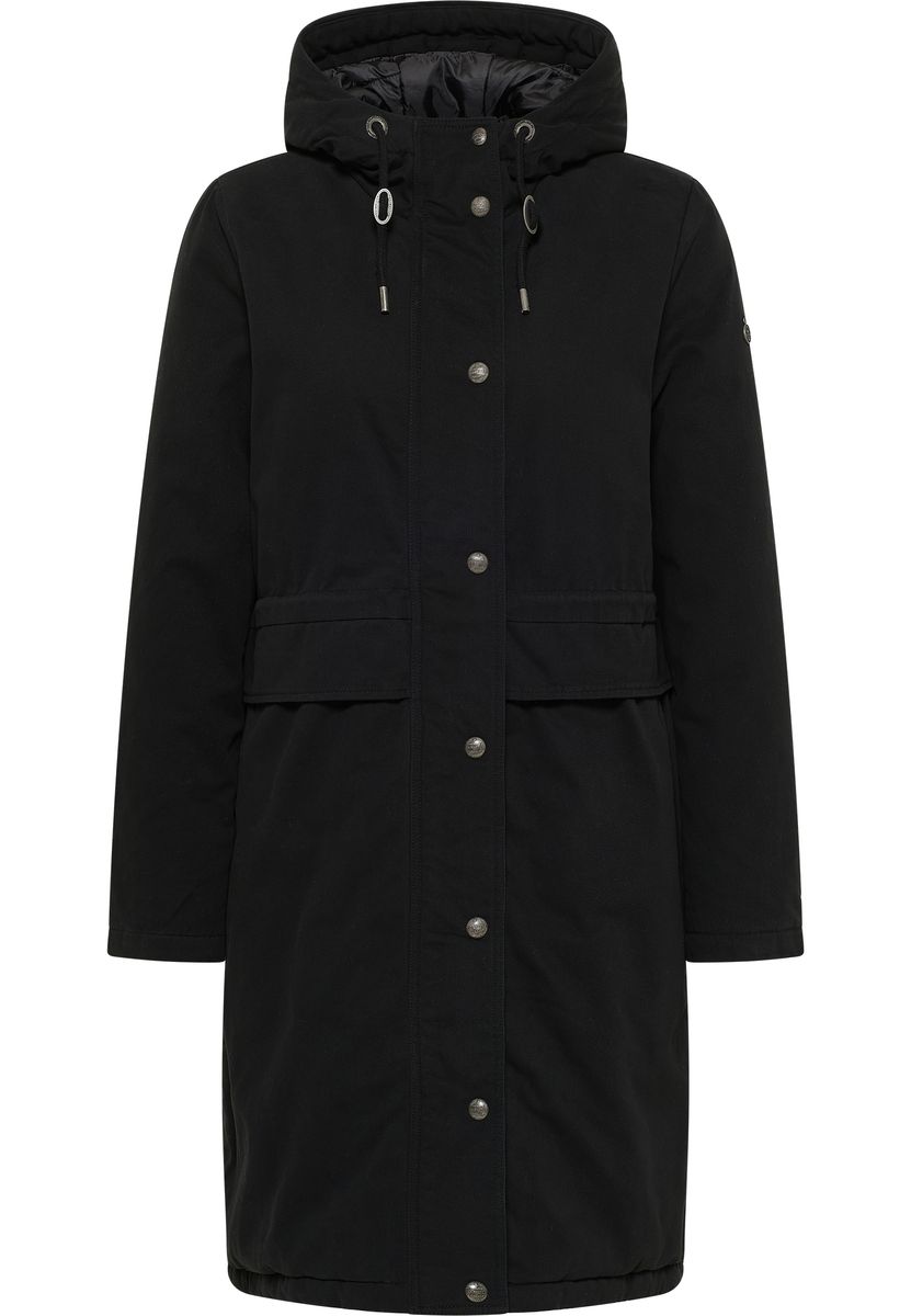 Wattierter Baumwollparka mit Kapuze