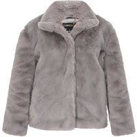 Elegante Kunstpelzjacke mit Kragen