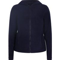 Klassische Kapuzen-Fleecejacke mit Reißverschluss