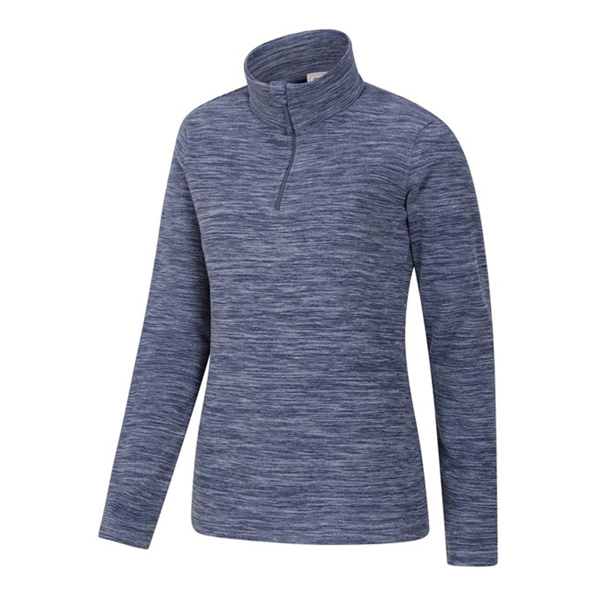 Snowdon Melange-Fleece mit Halbreißverschluss