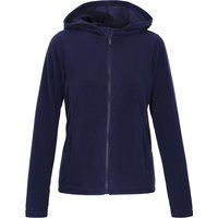 Klassische Fleecejacke mit Kapuze