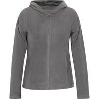 Klassische Fleecejacke mit Reißverschluss und Kapuze
