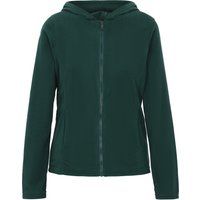 Fleecejacke mit Kapuze und Reißverschluss
