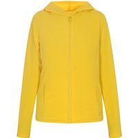 Weiche Fleecejacke mit Kapuze und Reißverschluss