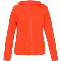 Fleecejacke mit Kapuze und Reißverschluss