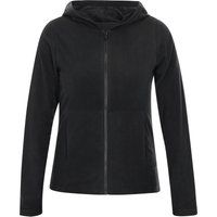 Fleecejacke mit Kapuze und Reißverschluss