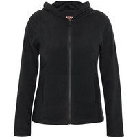 Klassische Fleecejacke mit Kapuze
