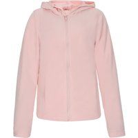 Schlichte Kapuzenfleecejacke mit Reißverschluss