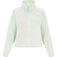 Melange-Microfleecejacke mit Reißverschluss